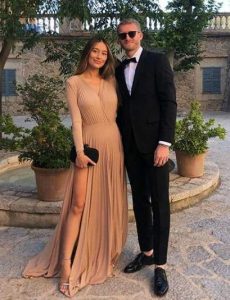 Andre Schurrle with his fiance, Anna