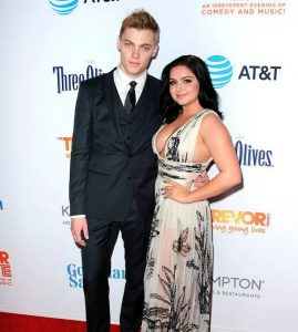 Ariel Winter with her boyfriend, Levi Meaden
