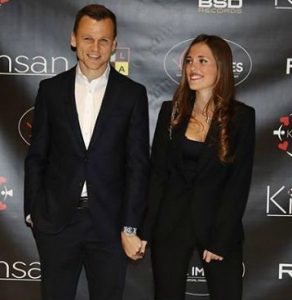 Denis Cheryshev with a mysterious lady
