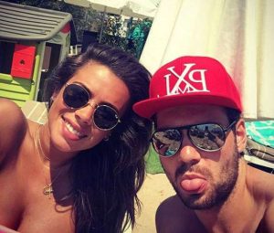 Pierre Michel Lasogga with his girlfriend, Salina
