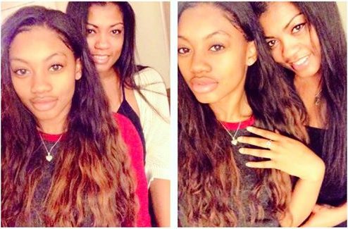 Alysia Rogers clicking selfie with her daughter