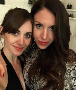 Alison Brie with her sister, Lauren