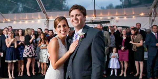 Hallie Jackson with her husband, Doug Hitcher