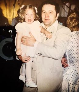 Kay Adams with her father