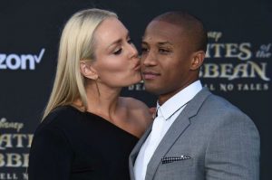 Kenan Smith with his girlfriend Lindsey Vonn