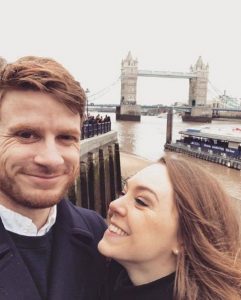 Natasha Bertrand with her boyfriend