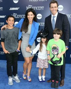 Lauren Sanchez with her family