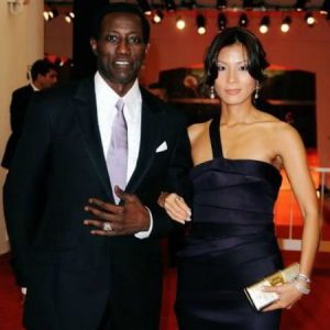 Nakyung Park with her husband Wesley Snipes