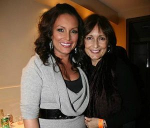 Angie Martinez with her mother