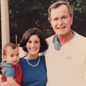 : Gloria Borger with her ex-husband Lance Morgan and son Evan Morgan