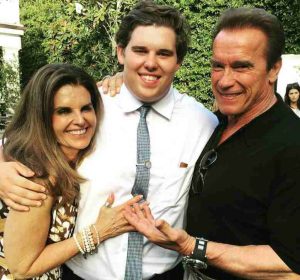 Christopher Schwarzenegger with his parents