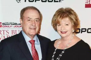 Linda Anne Stanton with her husband Al Michaels