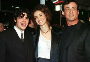 Seargeoh Stallone with his mom and dad