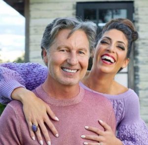 Brandel Chamblee with his wife, Bailey Mosier