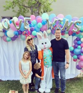 Christina El Moussa with her husband and children