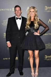 Christina El Moussa with her husbnad at an award function