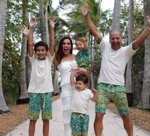 Lauren Bohlander with her husband and children