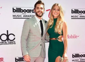 Lauren Akins with her husband at billbord music award