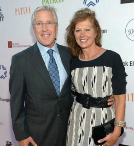 Glena Goranson with her husband, Pete Carroll
