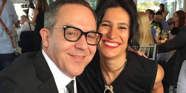 Greg Gutfeld with his wife, Elena Moussa