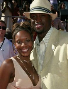 Siohvaughn Funches with her ex-husband, Dwyane Wade
