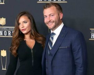 Sean McVay with his girlfriend