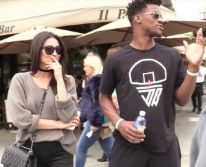 Jimmy Butler with his girlfriend