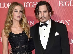 Johnny Depp with his ex-wife