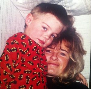 Reilly Dolman with her mother