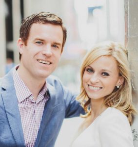 Courtney Reagan with her husband, Jared baker