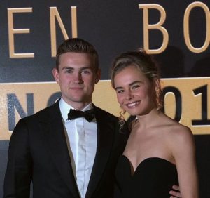 Mathijs De Ligt with his girlfriend Annick Diekman