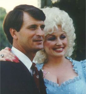 Carl Thomas Dean with his wife, Dolly Parton