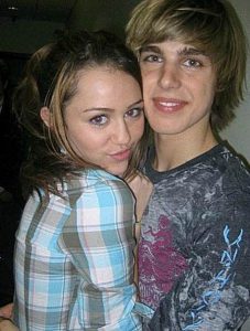 Christopher Cody with his half-sister, Miley Cyrus