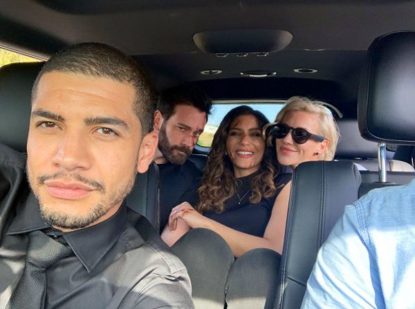 Sherry Aon's boyfriend sitting in a car with others co-stars