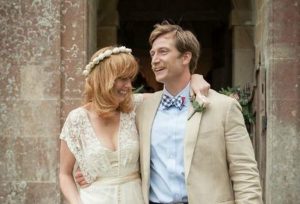 Kelly Reilly with her husband, Kyle Baugher