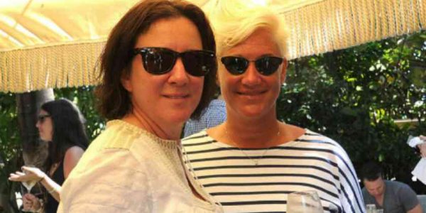 Koren Grieveson with her partner, Anne Burrell