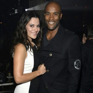 LaMonica Garrett with his wife, Mina Ivanova