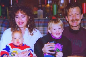 Meyers Leonard with his family
