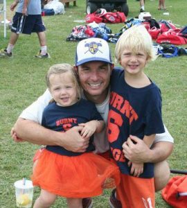 Paul Caraterra with his children, Peyla and Grayson