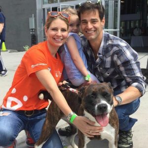Rob Marciano's family with their pet dog