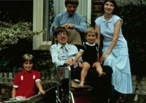 Robert Hawking with his family