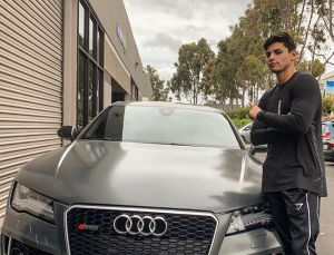 Ryan Garcia with his first car