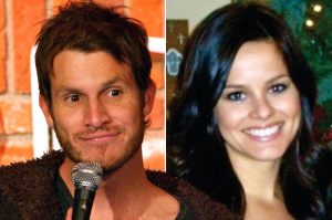 Carly Hallam with her husband, Daniel Tosh