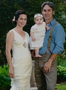 Mike Wolfe with his ewife and daughter
