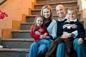 Andrea Barber with her ex- husband, Jeremy Rytky and their children