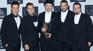 Jc Chasez at award function with his friends