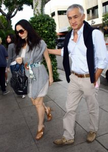 Lisa Bolivar with her ex-husband, Jorge Ramos