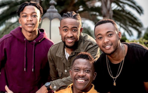 Benjamin Dube with his sons