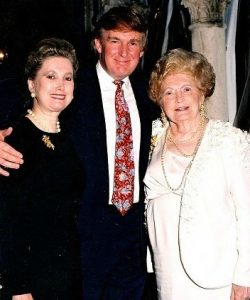 Elizabeth Trump Grau with her mother and brother
