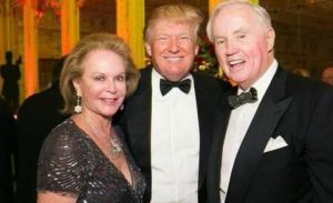 Elizabeth Trump Grau with her husband and brother